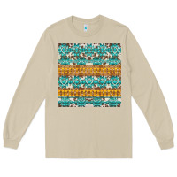 Mushroom aztec cowhide seamless Long Sleeve Tee - AdoDesignShop