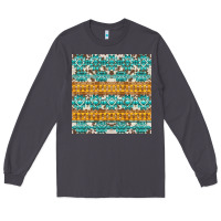 Smoke aztec cowhide seamless Long Sleeve Tee - AdoDesignShop