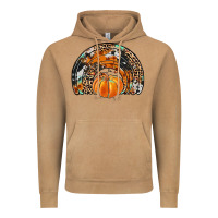 Western Pumpkin Fall Rainbow Vintage Hoodie | Teevron