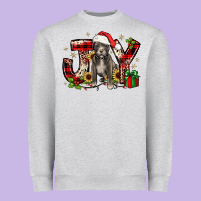 Christmas Joy Pitbull Heavyweight Sweatshirt Designed By Jahusdesignshop