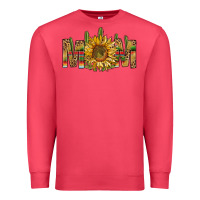 Cardinal Western Mom With Sunflower Premium Sweatshirt - BundleAndBundleShop