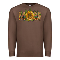 Chestnut Western Mom With Sunflower Premium Sweatshirt - BundleAndBundleShop