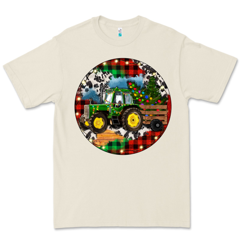 Christmas Farm Tractor Premium Tee by RanaPortraitStore | Teevron