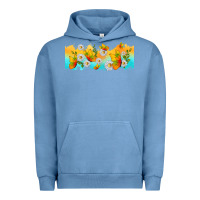 Pigment Pebble Blue butterflies summer Urban Hoodie - TumblerDesignByShophia