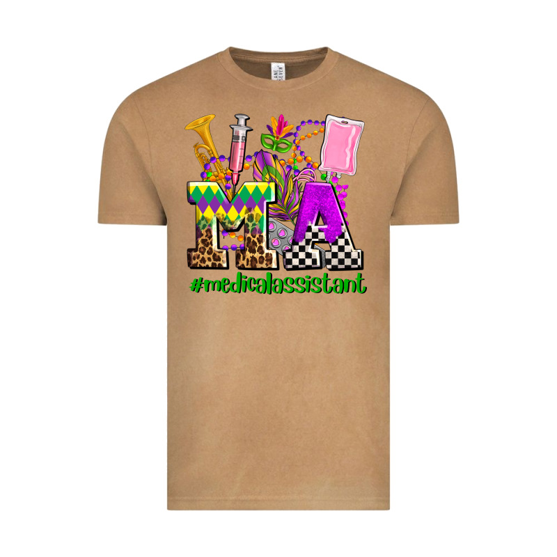 Mardi Gras Ma Medical Assistant Vintage Tee by AdoDesignShop | Teevron