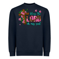 Navy bless the lord oh my soul Heavyweight Sweatshirt - AdoDesignShop