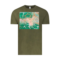 Vintage Olive green glitter Vintage Tee - JahusDesignShop