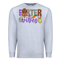 Heather Grey Easter Vibes Premium Sweatshirt - BundleAndBundleShop