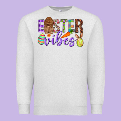 Easter Vibes Premium Sweatshirt Designed By Bundleandbundleshop