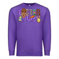 Purple Easter Vibes Premium Sweatshirt - BundleAndBundleShop