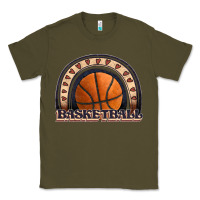 Army Green basketball rainbow Classic Tee - JahusDesignShop