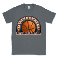 Charcoal Heather basketball rainbow Classic Tee - JahusDesignShop
