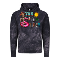 Cloud Black Tan Tipsy Vintage Hoodie - CowhideDigitalArt