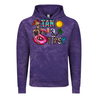 Cloud Purple Tan Tipsy Vintage Hoodie - CowhideDigitalArt
