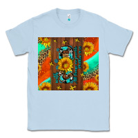 Dusty Blue with god all things are possible Classic Tee - AdoDesignShop