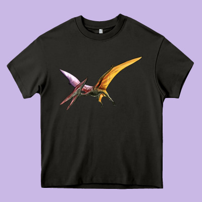 Dinosaur Pterodactyl Heavy Core Tee Designed By Artiststas