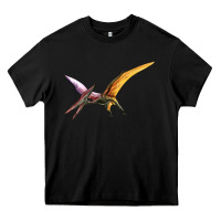 Black dinosaur pterodactyl Heavy Core Tee - Artiststas