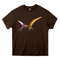 Chocolate Brown dinosaur pterodactyl Heavy Core Tee - Artiststas