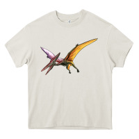 Cream dinosaur pterodactyl Heavy Core Tee - Artiststas