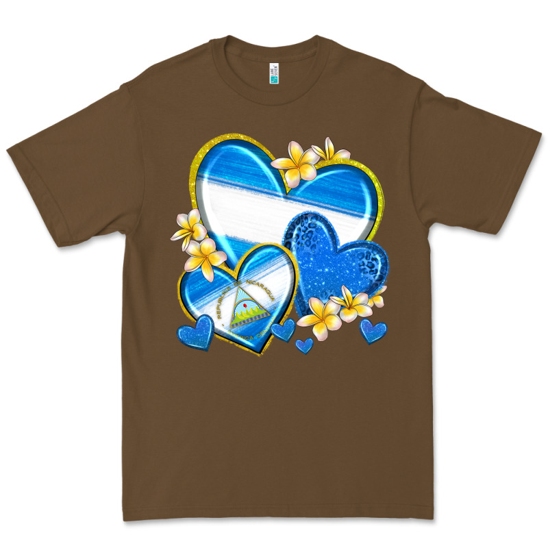 Nicaragua Hearts Premium Tee by texasbilliewilder | Teevron