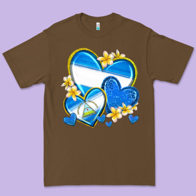 Nicaragua Hearts Premium Tee Designed By Texasbilliewilder
