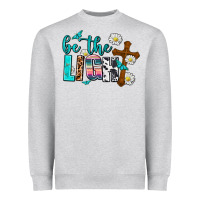 Heather Grey be the light Heavyweight Sweatshirt - AdoDesignShop