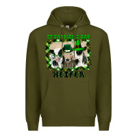 Army Green St Patricks Day Heifer Premium Hoodie - Bettercallsaul