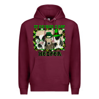 Burgundy St Patricks Day Heifer Premium Hoodie - Bettercallsaul