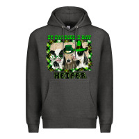 Charcoal Heather St Patricks Day Heifer Premium Hoodie - Bettercallsaul