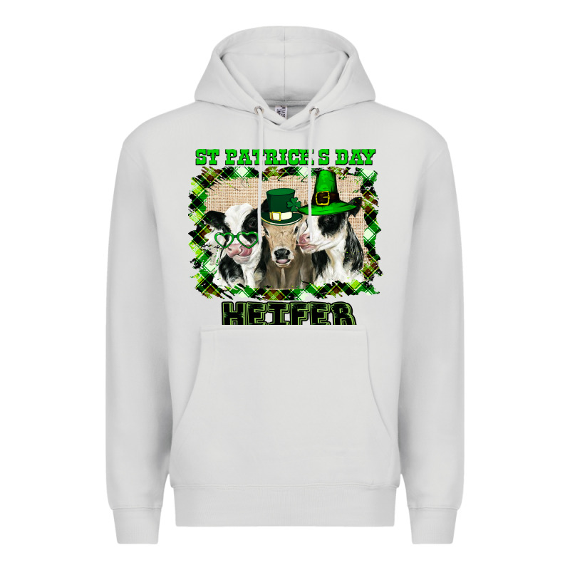 St Patricks Day Heifer Premium Hoodie by Bettercallsaul | Teevron