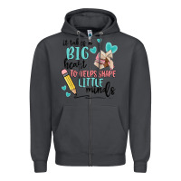 Smoke it takes a big hearts to helps shape little minds Zipper Hoodie - MaliasSmallBusiness