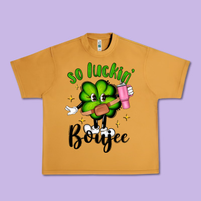 So Luckin Boujee Urban Heavy Tee Designed By Artiststas