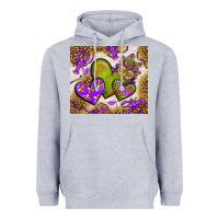 Heather Grey mardi gras hearts tumbler bbs Heavyweight Hoodie - BundleAndBundleShop