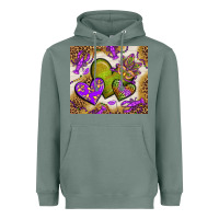 Sage mardi gras hearts tumbler bbs Heavyweight Hoodie - BundleAndBundleShop