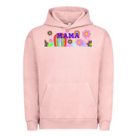 Pigment Salmon boho retro floral mama Urban Hoodie - TumblerDesignByShophia