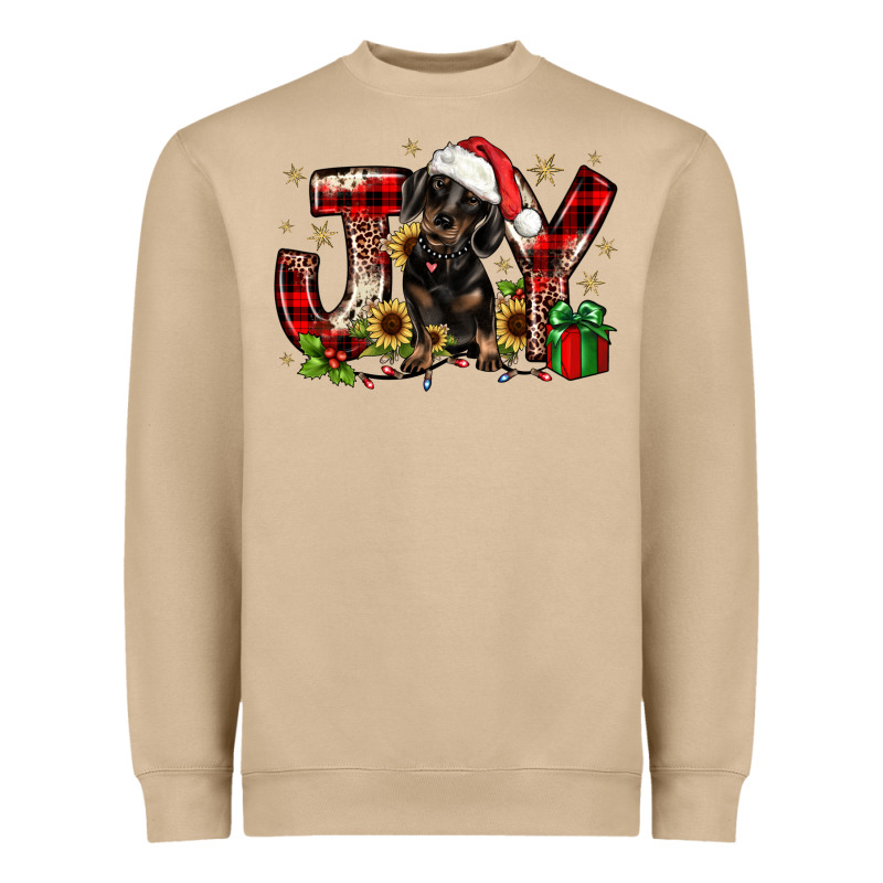 Christmas Joy Dachshund Heavyweight Sweatshirt by JahusDesignShop | Teevron
