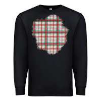 Black Christmas Tartan Patch Premium Sweatshirt - BundleAndBundleShop