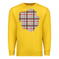 Lemon Christmas Tartan Patch Premium Sweatshirt - BundleAndBundleShop