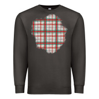 Smoke Christmas Tartan Patch Premium Sweatshirt - BundleAndBundleShop