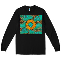 Black Sunflower Gemstone Leopard Long Sleeve Tee - Artiststas