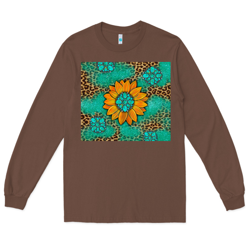 Sunflower Gemstone Leopard Long Sleeve Tee by Artiststas | Teevron