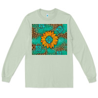 Matcha Sunflower Gemstone Leopard Long Sleeve Tee - Artiststas
