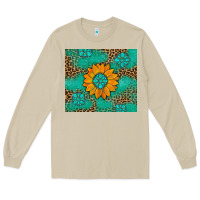 Mushroom Sunflower Gemstone Leopard Long Sleeve Tee - Artiststas