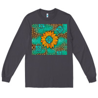 Smoke Sunflower Gemstone Leopard Long Sleeve Tee - Artiststas