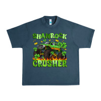 Midnight Navy shamrock crusher Urban Heavy Tee - Artiststas