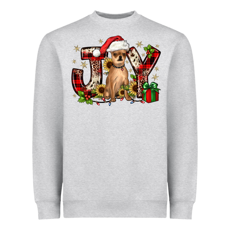 Christmas Joy Chihuahua Heavyweight Sweatshirt by JahusDesignShop | Teevron