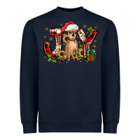 Navy Christmas joy chihuahua Heavyweight Sweatshirt - JahusDesignShop