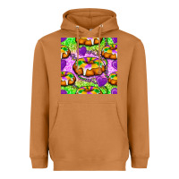 Meerkat Mardi Gras king cake seamless pattern Heavyweight Hoodie - BundleAndBundleShop