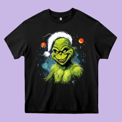 Grinch Heavy Core Tee Designed By Unal Design