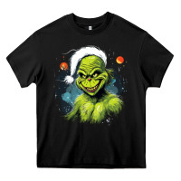 Black Grinch Heavy Core Tee - Unal Design